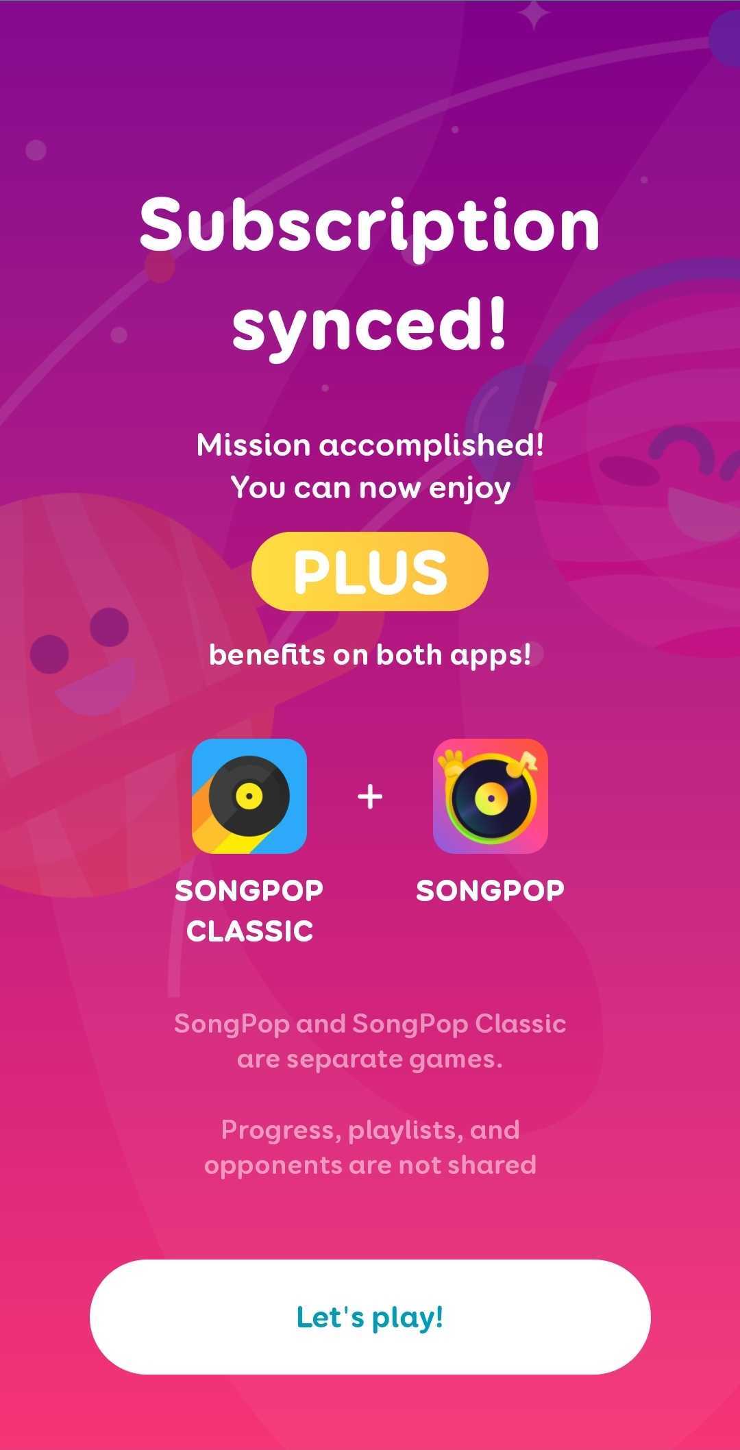 Connecting your SongPop and SongPop Classic accounts – SongPop